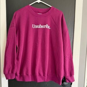 Old Navy Pink Cozy Crewneck Sweatshirt